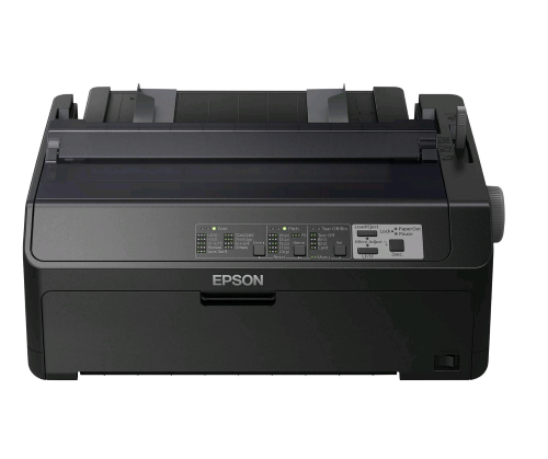 Epson LQ 590IIN - Stampante - B/N - matrice a punti - Rotolo (21,6 cm), JIS B4, 254 mm (larghezza) - 360 x 180 dpi - 24 pin - fino a 584 car/sec - parallela, USB 2.0, LAN, seriale